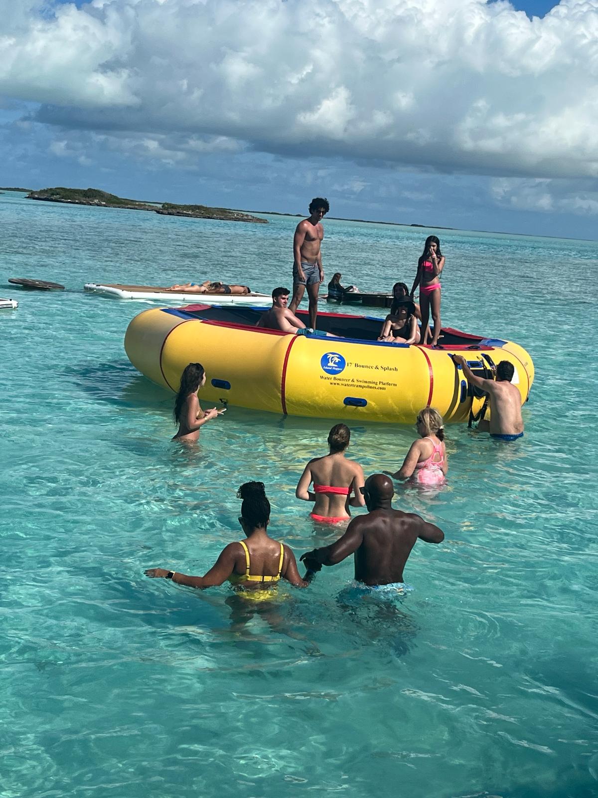 Guests exploring a shipwreck in Turks and Caicos