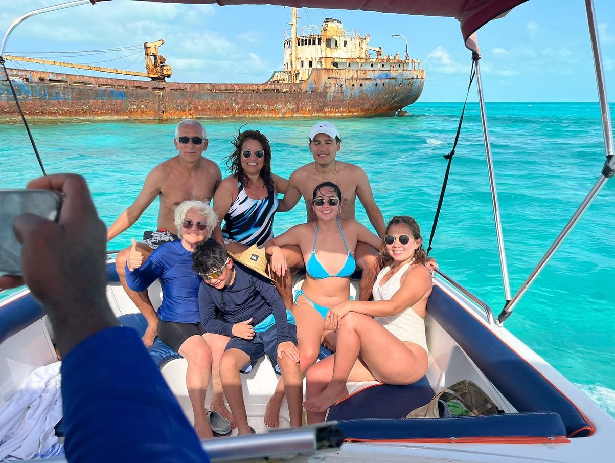 Guests with their catch on a fishing charter