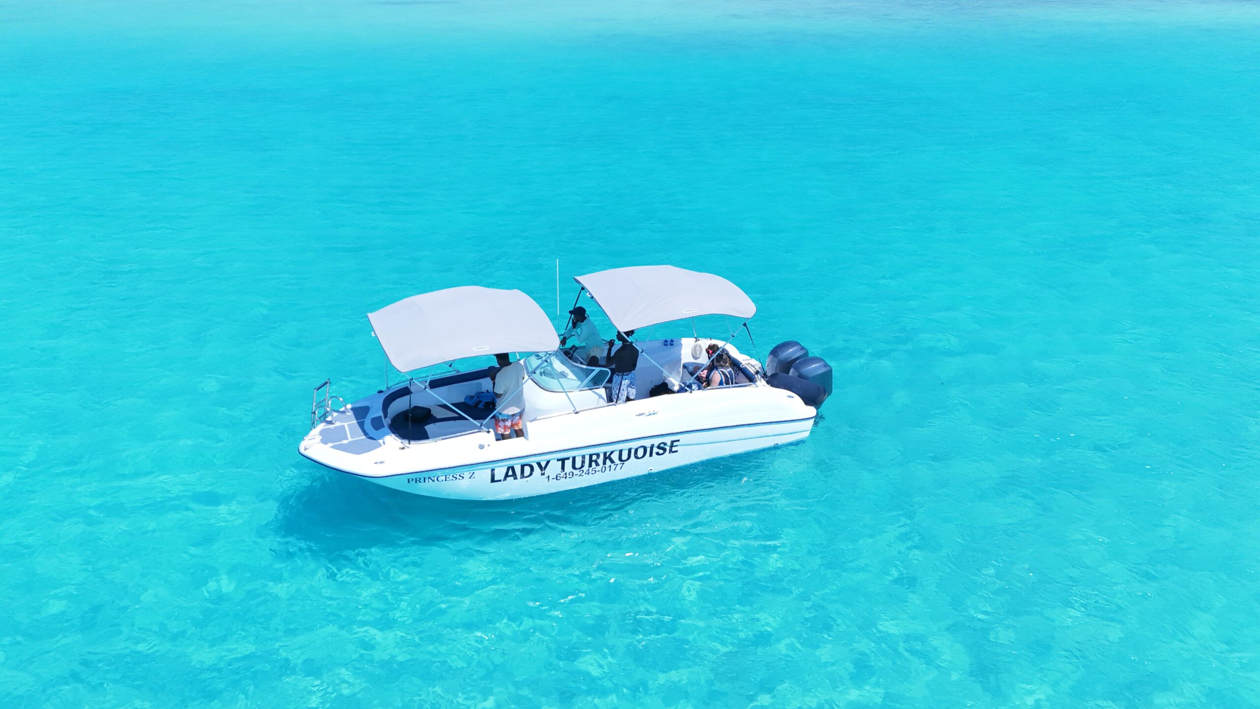 Lady Turkuoise boat sailing at sunset in Turks and Caicos