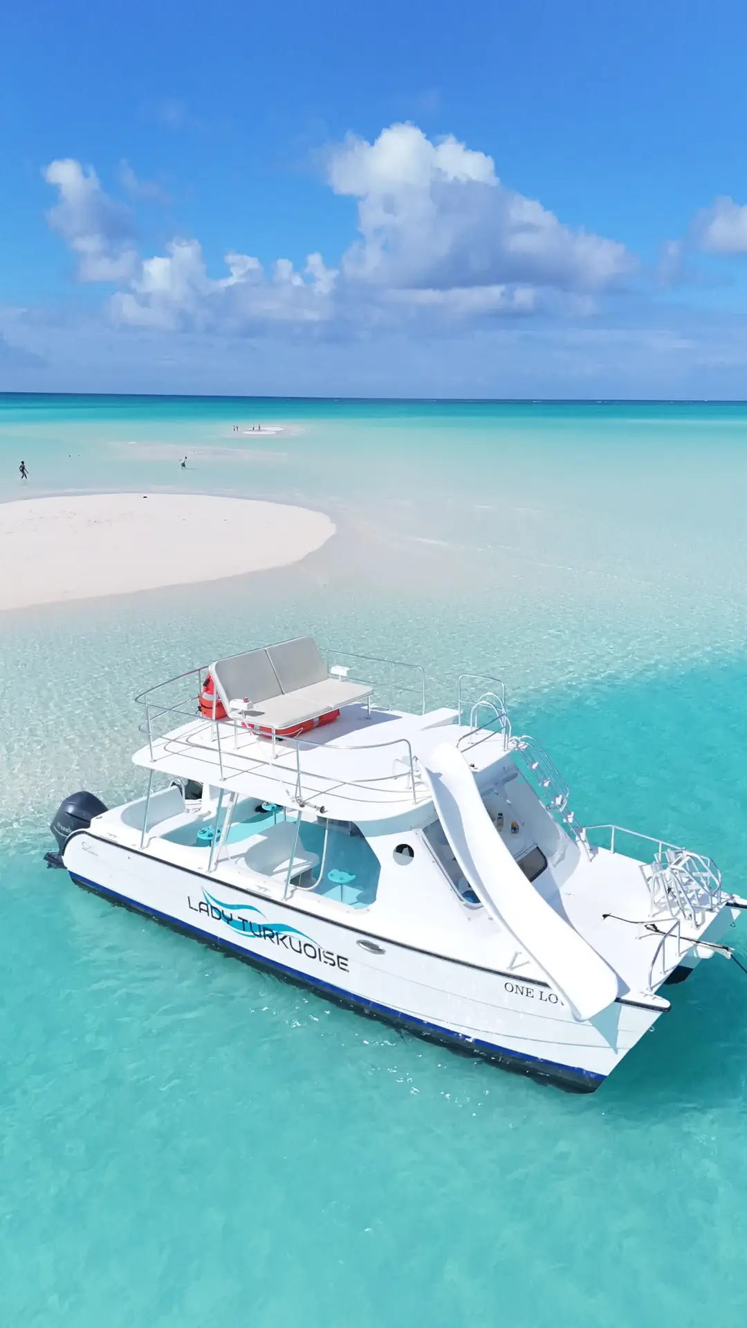 Guests snorkeling above coral in the clear waters of Turks and Caicos