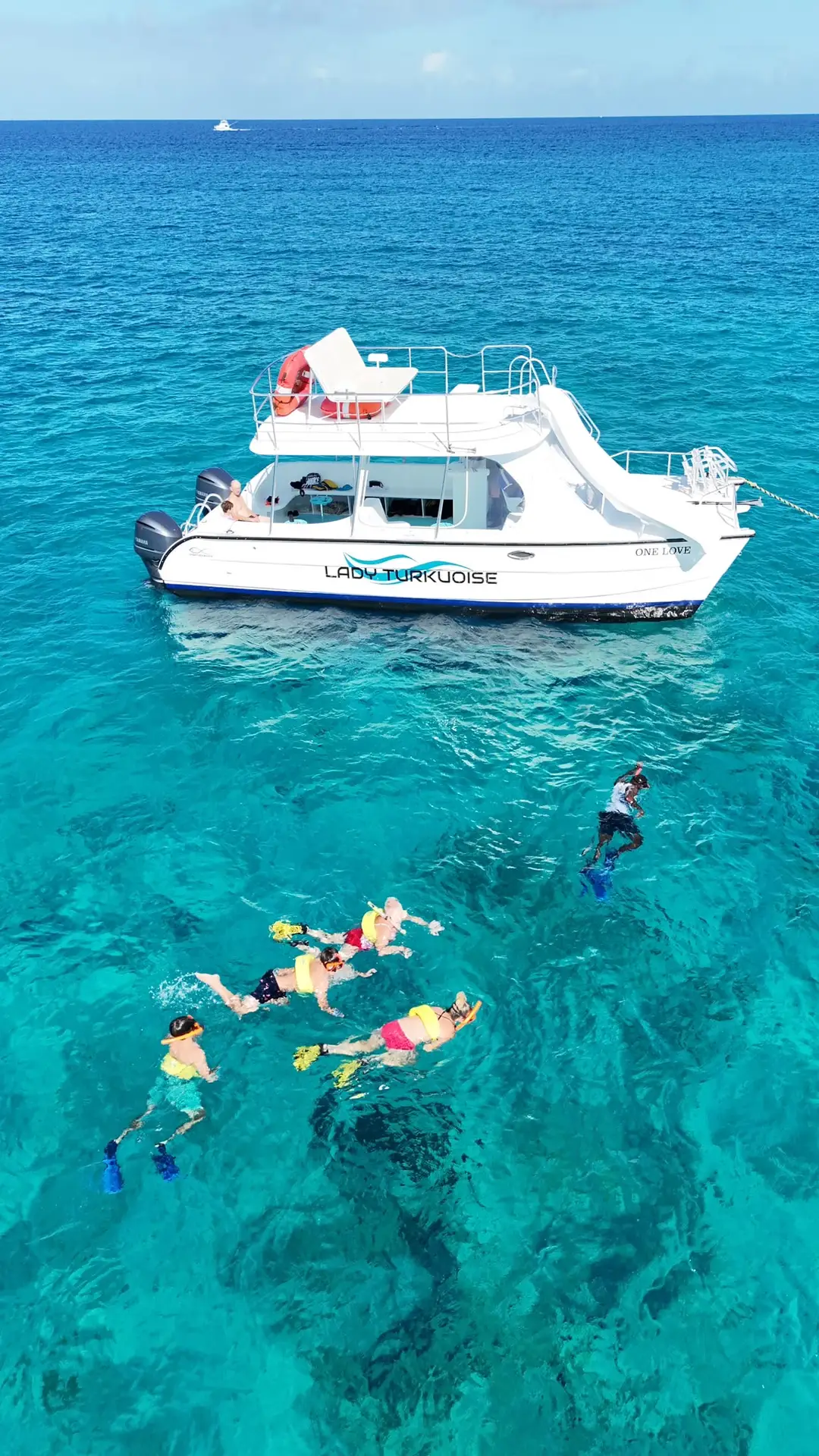 Snorkeling above the third-largest reef in the world, Turks and Caicos