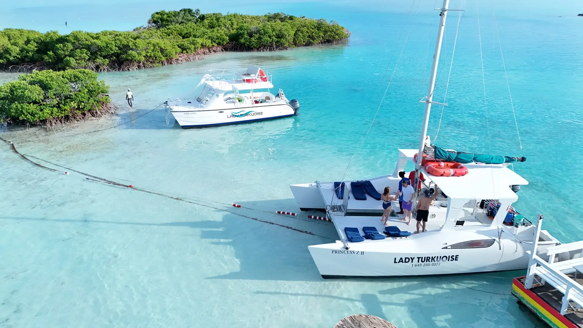 Full day boat tour with island BBQ in Turks and Caicos
